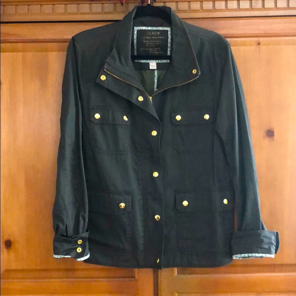 J.Crew Khaki Zippered Jacket